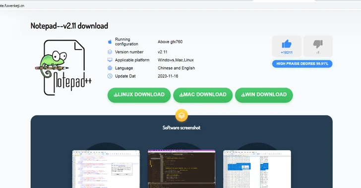 Malicious Ads Targeting Chinese Users with Fake Notepad++ and VNote Installers